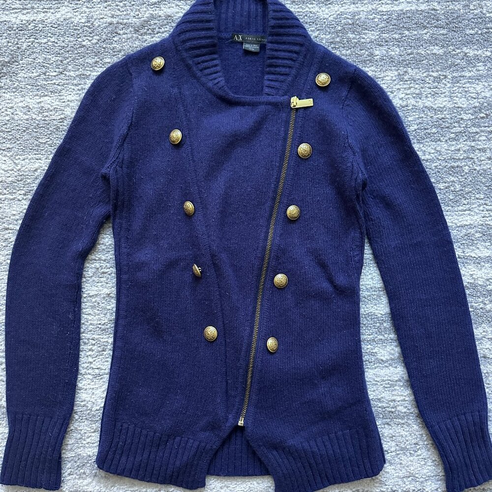 Armani Exchange Military-Inspired Sweater
